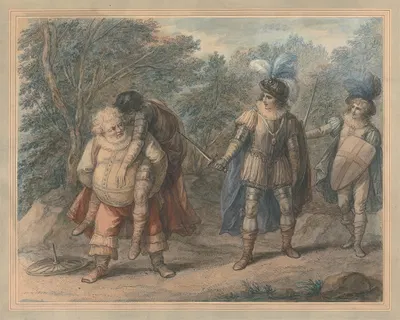 Falstaff Carrying Dead Hotspur by Генри Уильям Бунбери — digital art print download