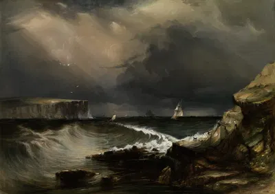 Вид на головы, Порт Джексон by Конрад Мартенс, 1853 — digital art print download