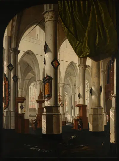 Интерьер церкви by Даниэль де Блик, 1654 — digital art print download