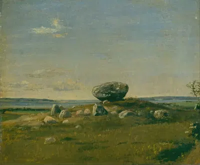 Курган на острове Брандсё by Данкварт Дрейер, 1842 — digital art print download
