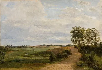 Дорога через холмы. Эскиз by Данкварт Дрейер, 1842 — digital art print download