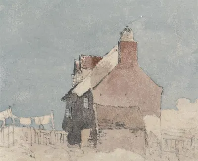 Cottage at Northfleet, Kent by David Cox — digital art print download