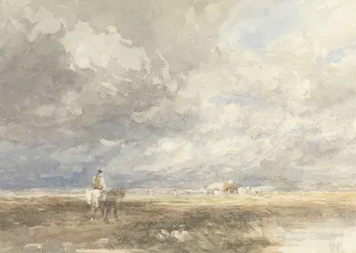Going to the Hayfield by David Cox — digital art print download