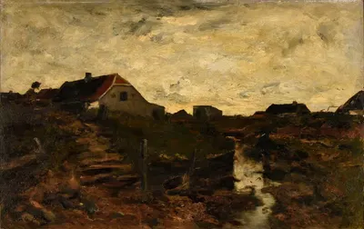 Хижины на дюнах в Скагене (Дания) by Эмиль Бара, 1880 — digital art print download