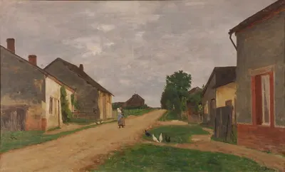 Шампаньская деревня by Эмиль Бара, 1898 — digital art print download