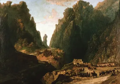 Пейзаж с контрабандистами by Эухенио Лукас Веласкес, 1861 — digital art print download