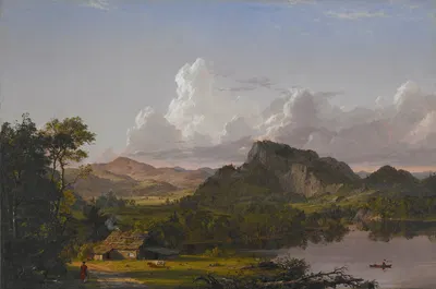 Дом у озера by Фредерик Эдвин Чёрч, 1852 — digital art print download
