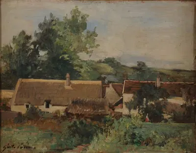 Un village by Gustave Henri Colin — digital art print download