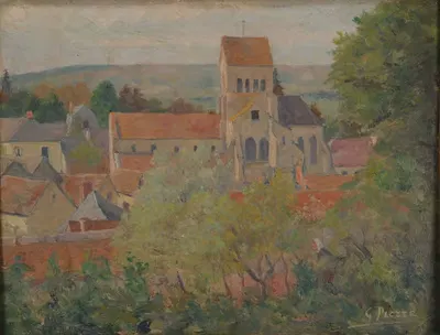 Village by Gustave Pierre — digital art print download