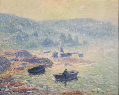 Туман над рекой в Пон-Авене by Генри Морет, 1901 — digital art print download