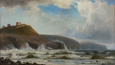 The coast south of Hammershus by Holger Drachmann, 1870 — digital art print download