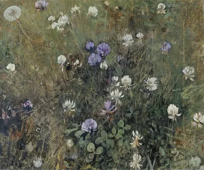 Blooming Clover by Якобус ван Луй, c. 1897 — digital art print download