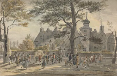 Fountain's Boarding School, Marylebone by James Miller, 1780 — digital art print download