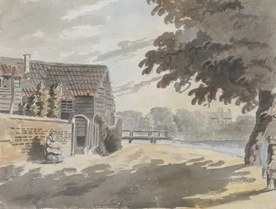 House by a Bridge by James Miller — digital art print download