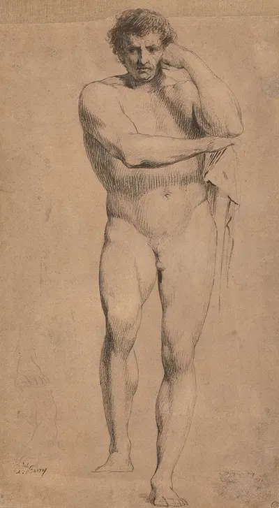 Study of Hercules for 'Crowning the Victors at Olympia' by James Barry — digital art print download