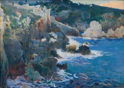 Залив Энактада (Майорка) by Хоакин Мир Тринксе, 1901 — digital art print download
