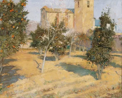 Сад ректора by Хоакин Мир Тринксе, 1896 — digital art print download