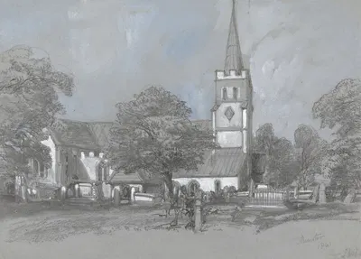 Minster by James Duffield Harding, 1861 — digital art print download