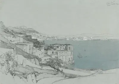 Naples from the Strada Nouva, Nov.26, 1830 by Джеймс Даффилд Хардинг, 1830 — digital art print download