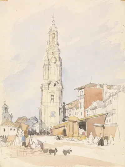 The Tower of the Clergy, Oporto by Джеймс Холланд — digital art print download
