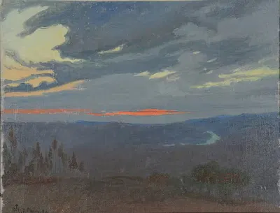 Рассвет над Арно by Шарль Мари Дюлак, 1898 — digital art print download