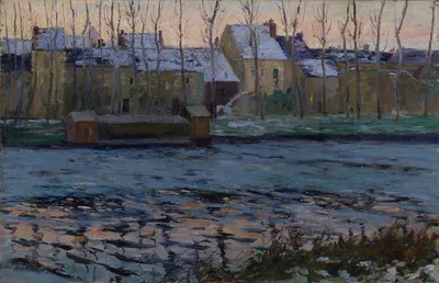 Морет, зима by Морис Гэлбрайт Каллен, 1895 — digital art print download