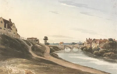 Bishop's Bridge, Norwich by Джеймс Паттисон Кокберн — digital art print download