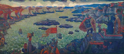 Готовы к кампании (Варяжское море) by Николай Рерих, 1910 — digital art print download