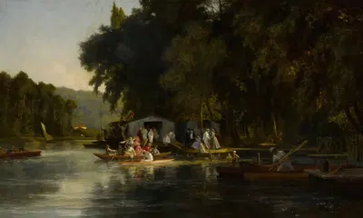 Baigneurs et Canotiers by Paul Émile Antony Morlon — digital art print download