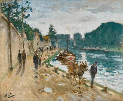 Chemin de halage by Pierre-Eugène Montézin — digital art print download