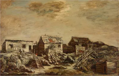 Лачуги, Седьмая авеню и Пятьдесят пятая улица by Ральф Альберт Блейклок — digital art print download