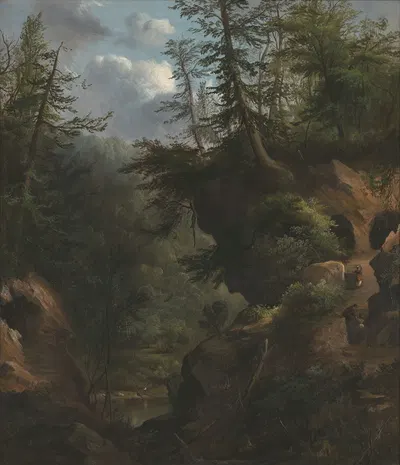 Пещеры by Роберт С. Дункансон, 1869 — digital art print download
