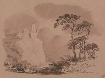 Italianate Landscape by Джеймс Паттисон Кокберн — digital art print download