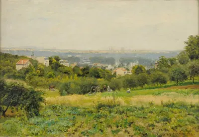 Les Hauteurs de Meudon by Stanislas Lépine, 1884 — digital art print download