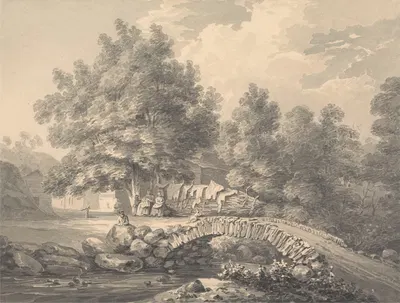 A Rustic Scene by Thomas Hearne — digital art print download