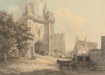The Gateway of Lancaster Castle by Thomas Hearne — digital art print download