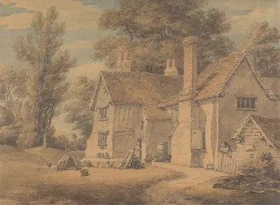 The Poor House, Hadley, Hertfordshire by Thomas Hearne, 1802 — digital art print download