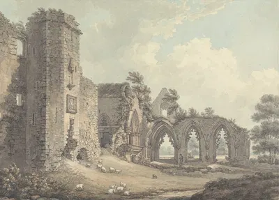 The Ruins of the College of Lincluden, Near Dumfries by Thomas Hearne — digital art print download