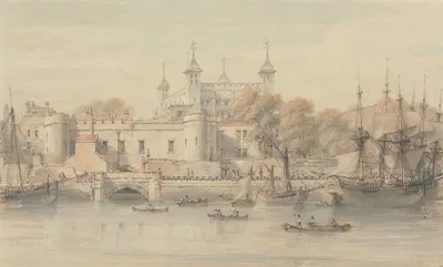 The Tower of London by Thomas Hearne, 1801 — digital art print download