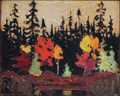 Черная ель и клен by Том Томпсон, 1915 — digital art print download