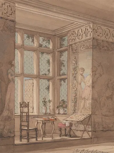 Tapestry-hung Room in Gothic Mansion by Джеймс Паттисон Кокберн — digital art print download