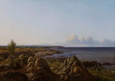 Вид на приход Østerlarsker by Вильгельм Петерсен, 1838 — digital art print download