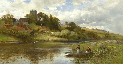 Беллоу на Буре, Норфолк by Альфред Август Гленденинг, 1891 — digital art print download