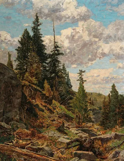 Мотив с Туррахер Альпе by Альфред Цофф — digital art print download
