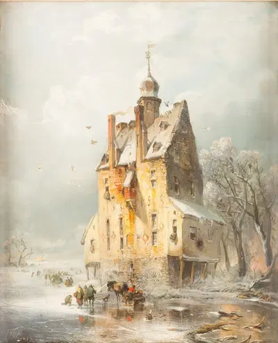 Особняк «Кваденхоф» в Герресхайме by Карл Хилгерс, 1874 — digital art print download