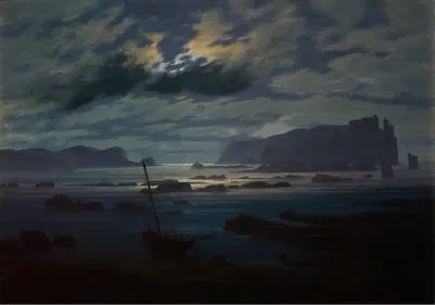 Северное море при лунном свете by Каспар Давид Фридрих — digital art print download