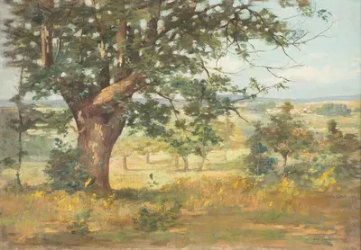 Пейзаж by Эмиль-Шарль Дамерон, 1892 — digital art print download