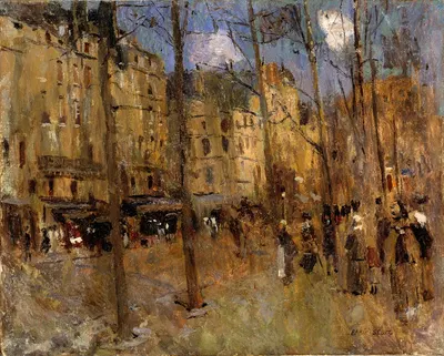 Boulevard St. Germain by Frank Edwin Scott — digital art print download