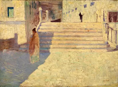 Femmes pres des Escaliers no. II by Frank Edwin Scott — digital art print download