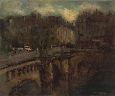 L' Heure Bleu a Paris by Frank Edwin Scott — digital art print download